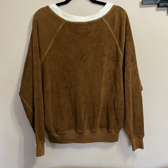 The Great Bronze Micro Terry Knit V-Neck Sweater NWT Size 1 (U.S. Size Small) - Picture 2 of 11